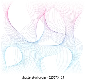 Abstract template background with color curved lines