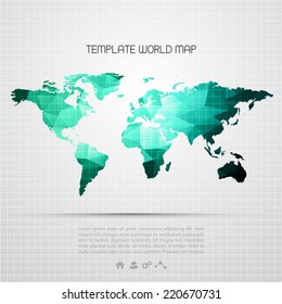 Abstract template background with color map