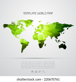 Abstract template background with color map