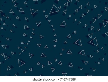 Abstract template background dark blue triangle