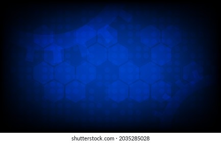 Abstract template background of hexagon and machanic technology for design and create presentation and banner. Blank space for wallpaper with gear of engineering.