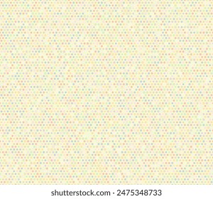 Abstract template background. Hexagon mosaic cells with padding and inner solid cells. Small hexagon shapes. Multiple tones color palette. Seamless pattern. Tileable vector illustration.