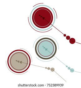 Abstract template background idea design style dark red green vector