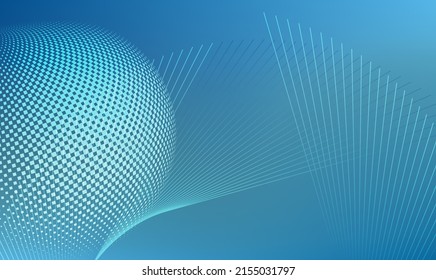 Abstract template background with light gradient halftone lines, dots and circle for glowing-theme poster, digital business card, banner, annual report, data hd page cover and brochure. EPS10 vector