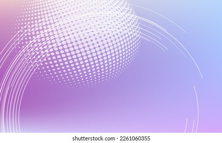 Abstract template background with light gradient halftone lines, dots and circle for glowing-theme poster, digital business card, banner, annual report, data hd page cover and brochure. EPS10 vector
