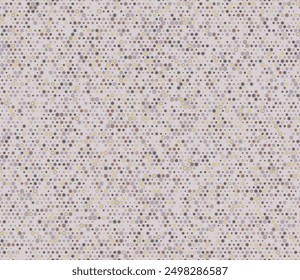 Abstract template background. Multicolored geometric elements of varied size. Rounded hexagons mosaic pattern with inner solid cells. Small hexagon shapes. Tileable pattern.