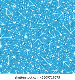 Abstract template background. Multiple repeated inner triangles. Compact triangles size. Solid Color style. Seamless pattern. Elegant vector tiles. Vibrant vector illustration.