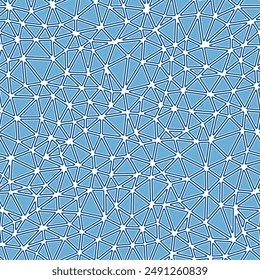Abstract template background. Rounded solid shapes in frames. Compact triangles size. One tone colored style. Repeatable pattern. Elegant vector tiles. Seamless vector illustration.