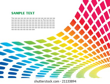 Abstract template with a background from spectral elements