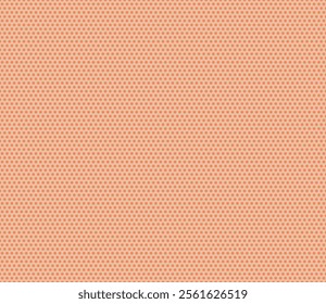 Abstract template background. Tangerine color on matching background. Hexagon mosaic composition with inner solid cells. Small hexagon shapes. Seamless design. Tileable vector illustration.