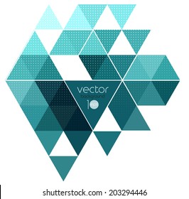 Abstract template background with triangle