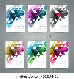 Abstract Template Background With Triangle