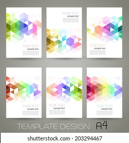 Abstract template background with triangle