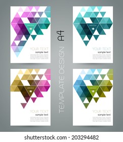 Abstract template background with triangle