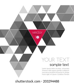 Abstract template background with triangle
