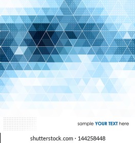 Abstract template background with triangle shapes