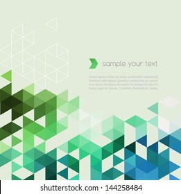 Abstract template background with triangle shapes