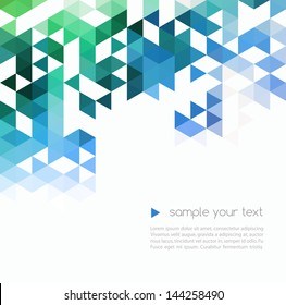 Abstract template background with triangle shapes