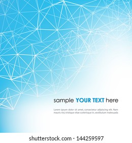 Abstract template background with triangle shapes