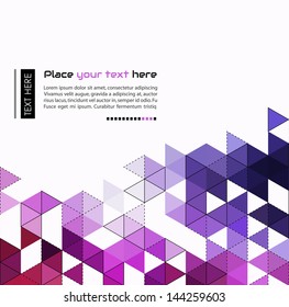 Abstract template background with triangle shapes