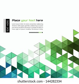 Abstract template background with triangle shapes