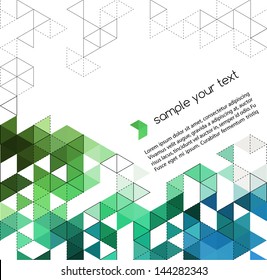 Abstract template background with triangle shapes