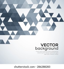 Abstract template background with triangle shapes EPS 10