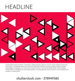 Abstract template background with triangles