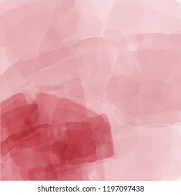abstract template background vector water color hand draw red
