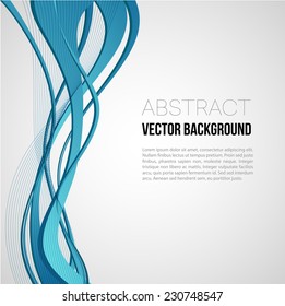 Abstract template background with wave