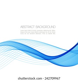 Abstract template background with wave
