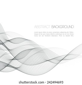 Abstract template background with wave design