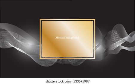 Abstract template background with wave design.