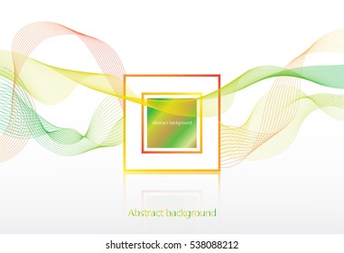 Abstract template background with wave design.
