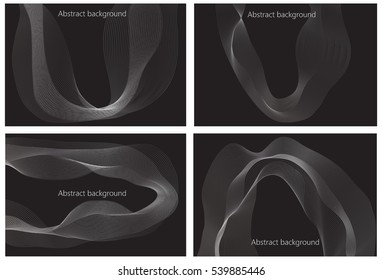 Abstract template background with wave design.