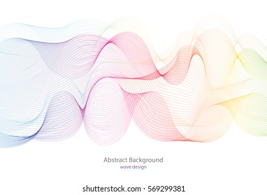 Abstract template background with wave design.