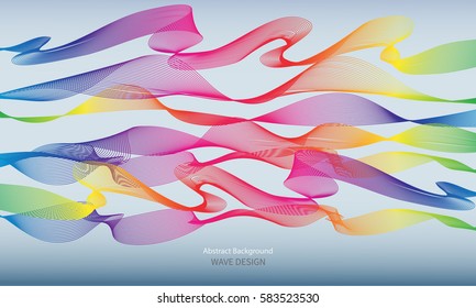 Abstract template background with wave design.