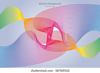 Abstract template background with wave design.