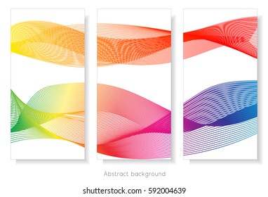 Abstract template background with wave design.
