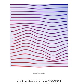 Abstract template background with wave design.