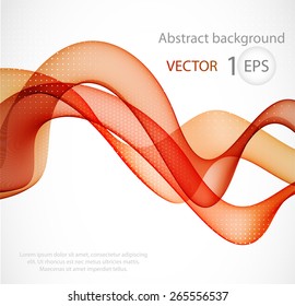 Abstract template background with wave lines 