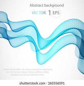 Abstract template background with wave lines 