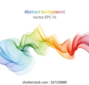 Abstract template background with wave lines 