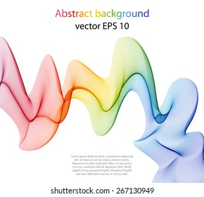 Abstract template background with wave lines 
