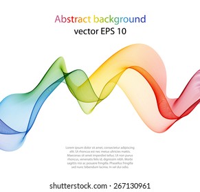 Abstract template background with wave lines 