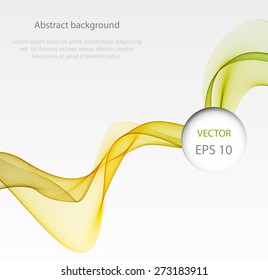 Abstract template background with wave lines 