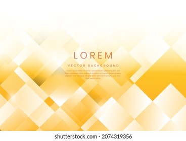 Abstract template background white and orange squares overlapping and texture. You can use for ad, poster, template, business presentation. Vector illustration
