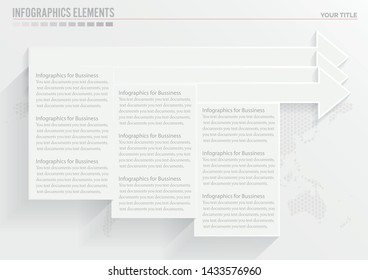 Abstract template banner for business design, infographics, reports, progress, number options