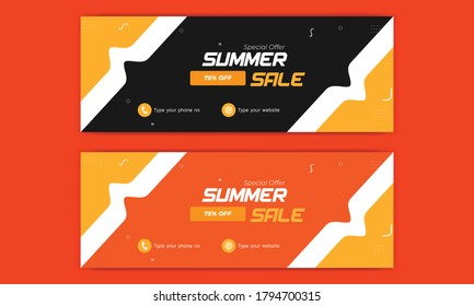 Abstract Template banner and cover ads, ads, banner social media, banner fashion sale.