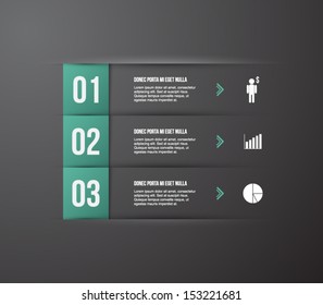 Abstract template banner with cut paper for business design, infographics, reports, progress, number options, diagram, step presentation, websites or workflow layout. Modern and clean style